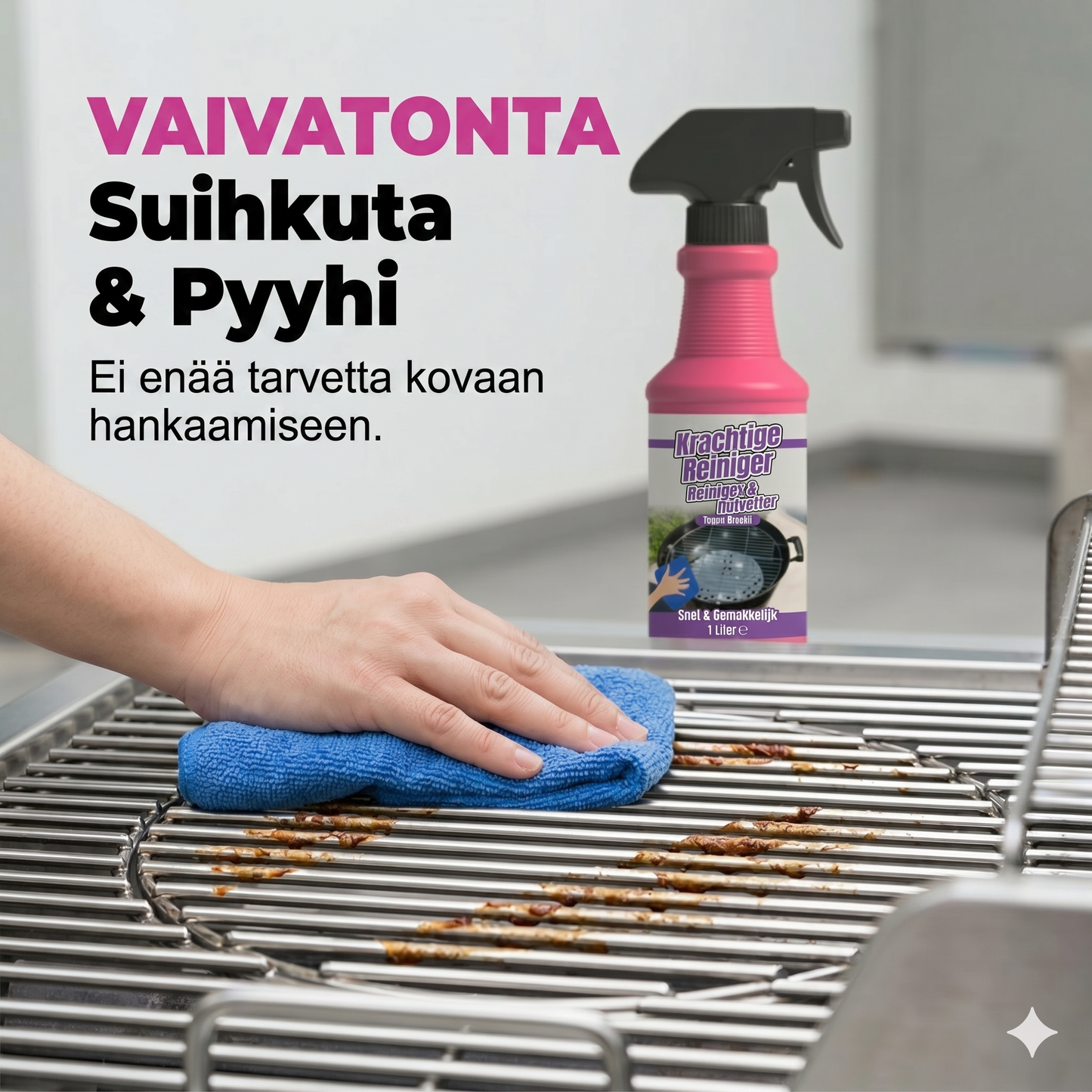 Tehokas rasvanpoistosuihke