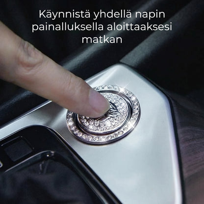 Strassikoristerengas auton käynnistyspainikkeeseen