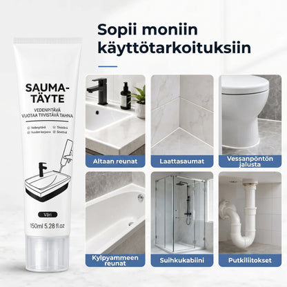 Vesikestävä laastin täyteaine puristustubissa
