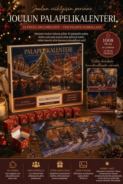 24 päivän joulupalapeli-adventtikalenteri