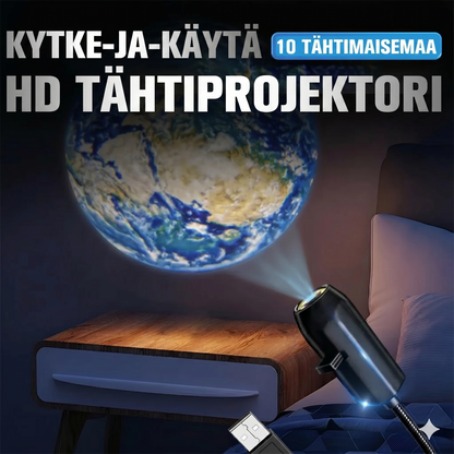 Plug & Play HD -tähtiprojektori