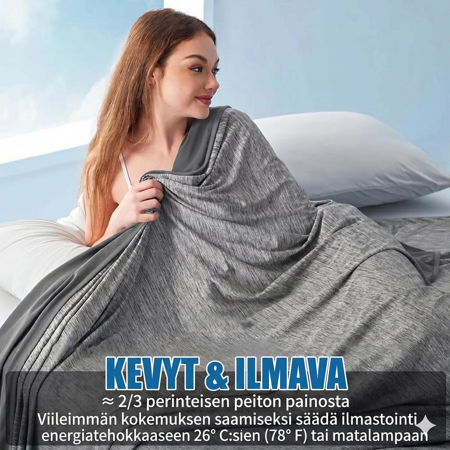 Viilentävä peitto kuumille nukkujille