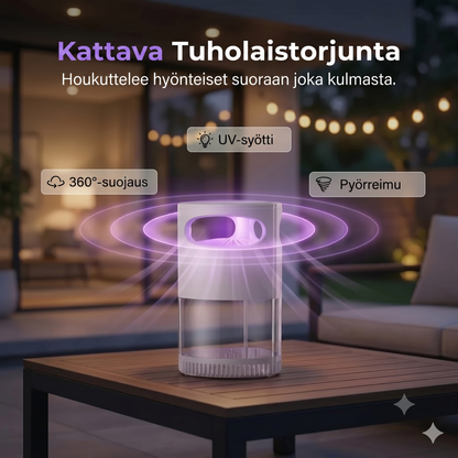 UV-hyttyslamppu – USB-käyttöinen, kemikaaliton,hiljainen