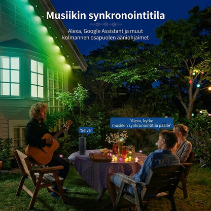 Älykäs RGB-valosarja ulkokäyttöön sovellusohjauksella