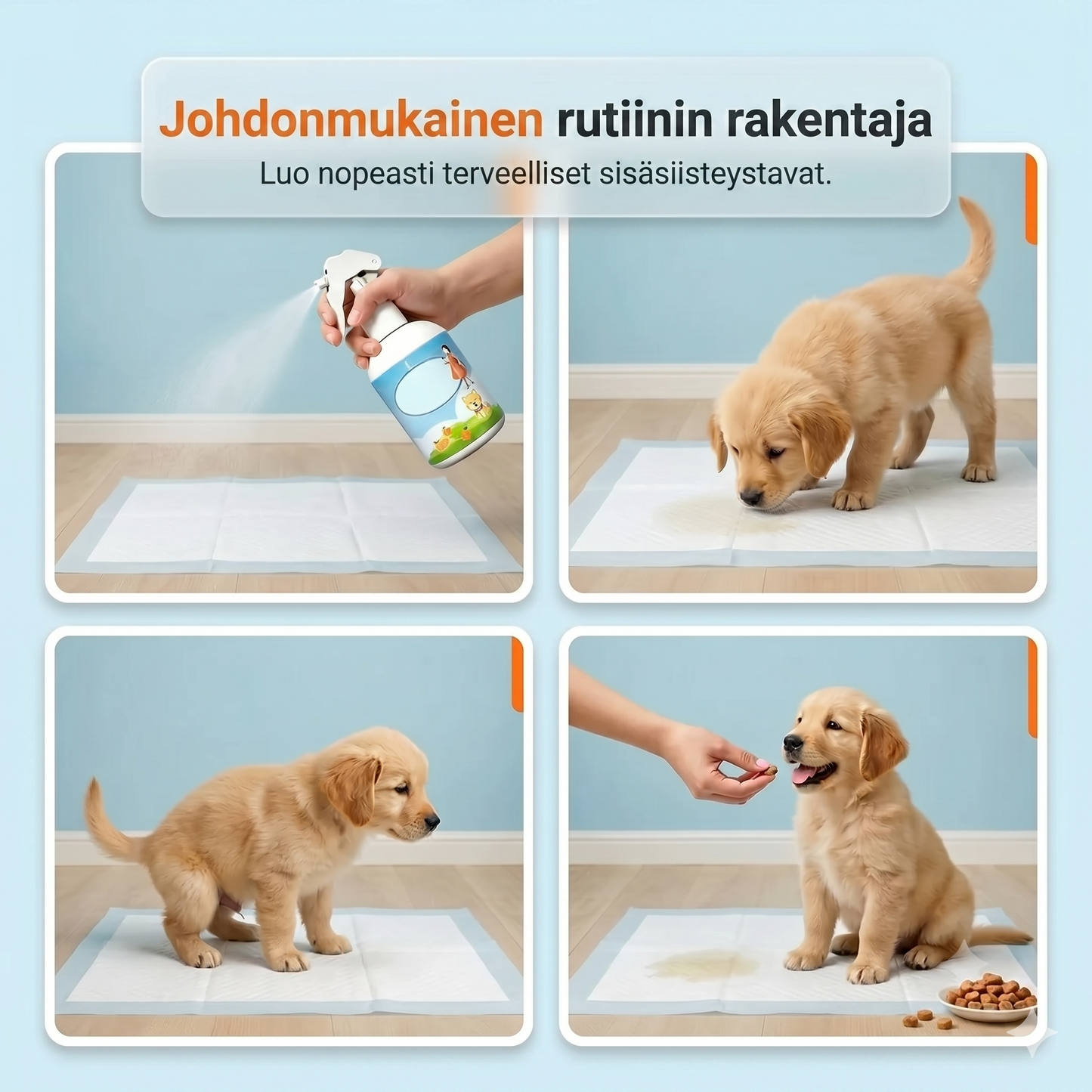Tämä suihke houkuttelee koirasi tai kissasi oikeaan paikkaan