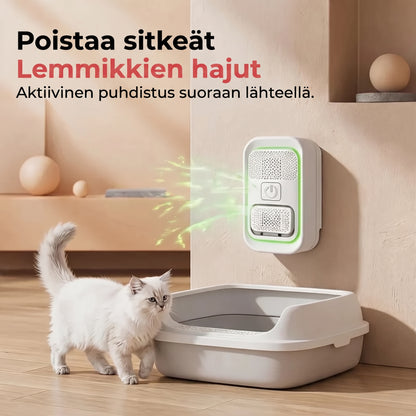 Ionisoiva ilmanpuhdistin lemmikkien hajujen vähentämiseen