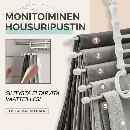 Monitoiminen housuteline