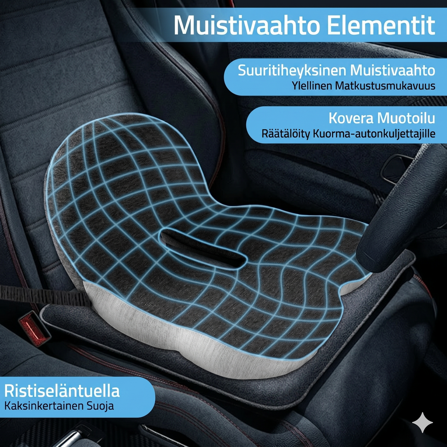 Liukumaton muistivaahtoistuin