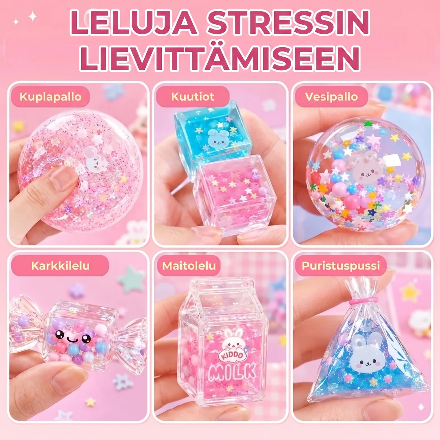 DIY Bubble Squishies askartelusetti 41 osaa