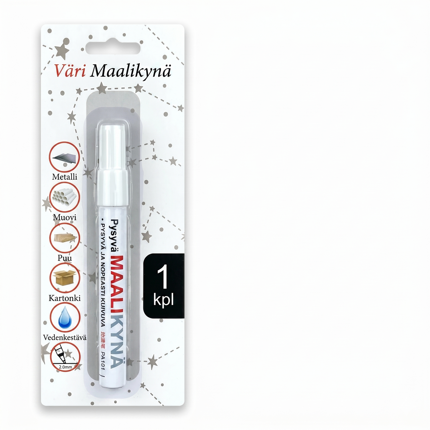 Vedenpitävä öljypohjainen maalitussi keramiikalle