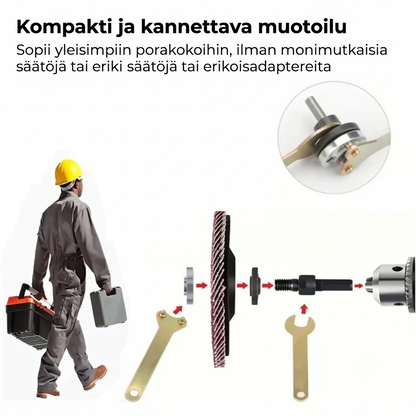 Porakoneen muunnossarja hiontaan