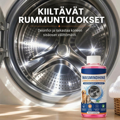 4-in-1 pesukoneen puhdistusaine lemmikkien karvoja ja hajuja vastaan
