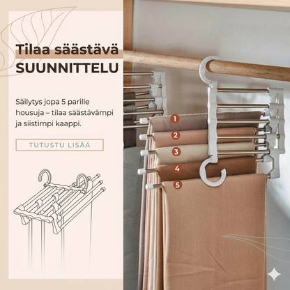Monitoiminen housuteline