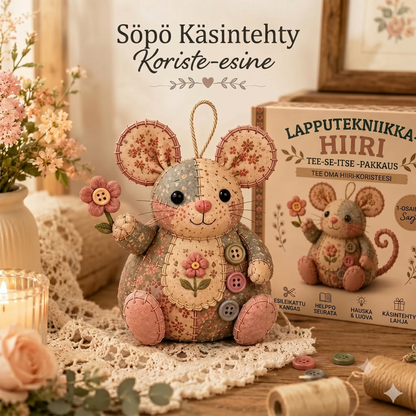 Täydellinen tee-se-itse-setti tilkkutyöhiiren valmistukseen - Sisältää kaikki materiaalit