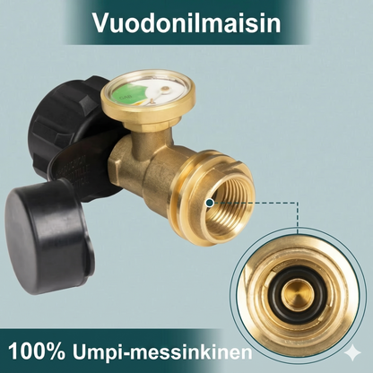 Yleismallinen propaanisäiliön mittari 5–40 paunan nestekaasusäiliöille