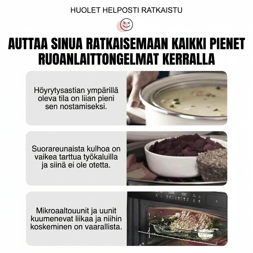Monitoiminen palamista estävä kulhonpidike