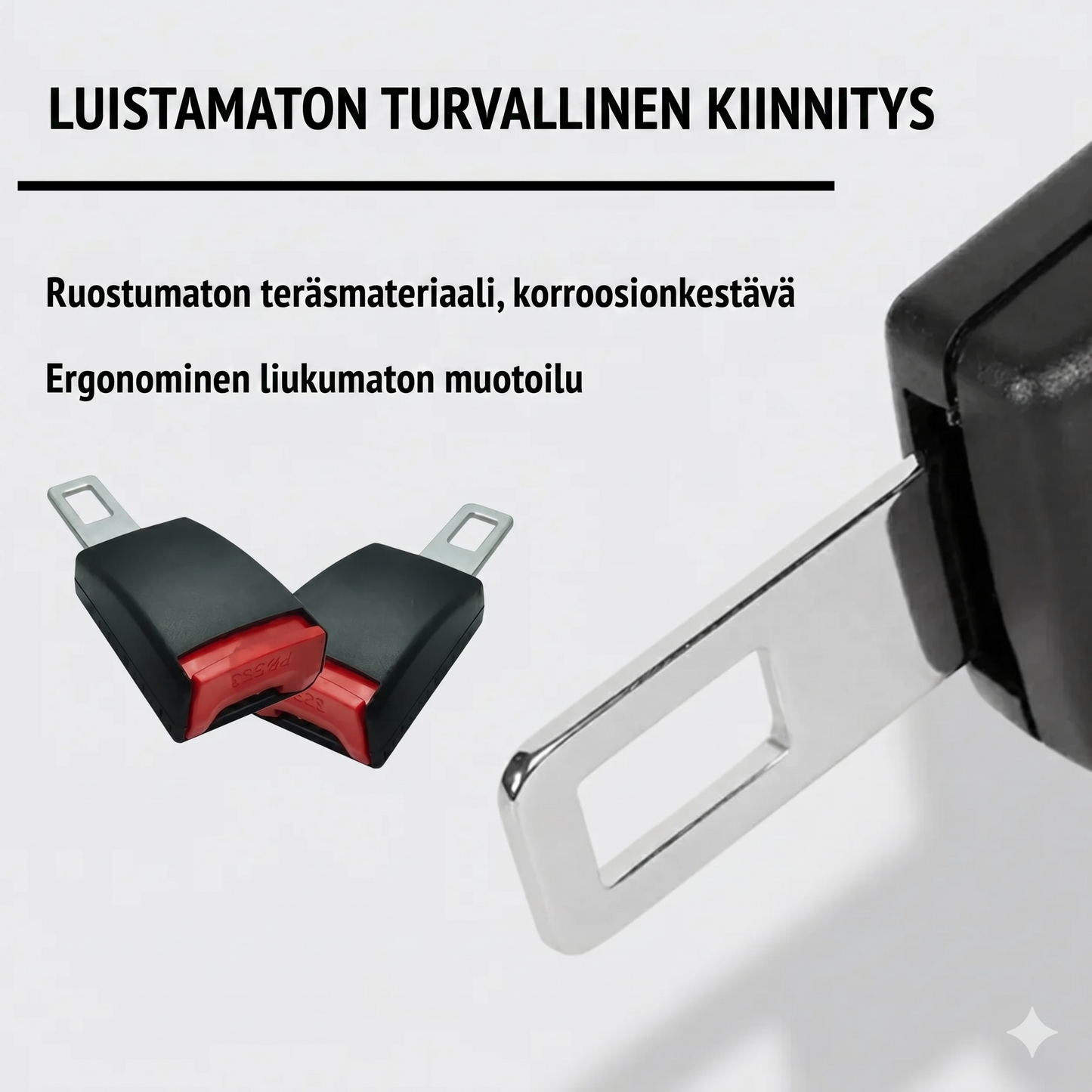 Universaali auton turvavyön jatke