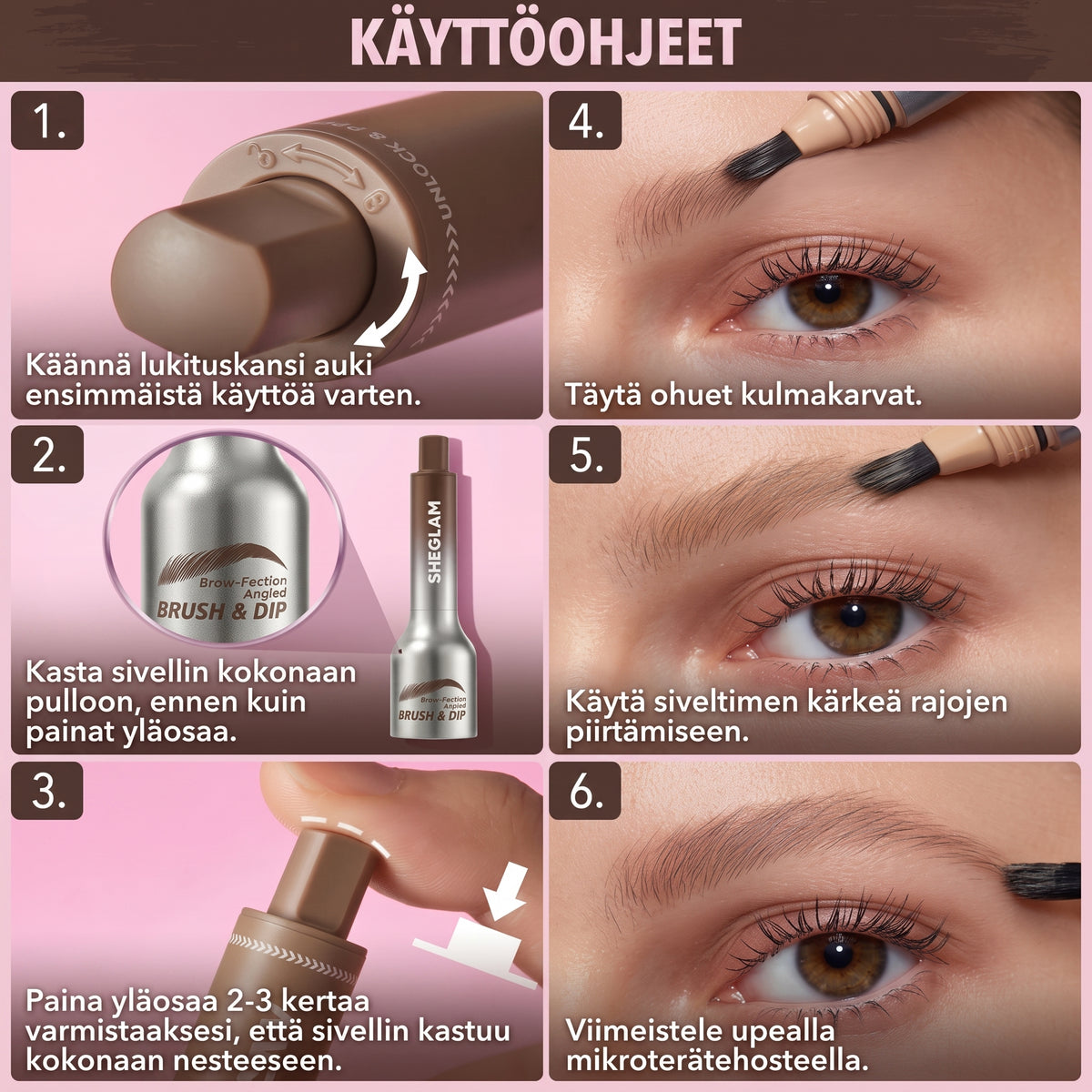 Kulmakarvojen muotoilija nopeaan kulmakarvojen muotoiluun
