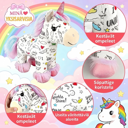 ColorMagic Unicorn pestävä yksisarvis-värityspehmolelu