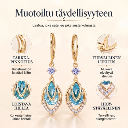 Taivaansiniset roikkuvat korvakorut
