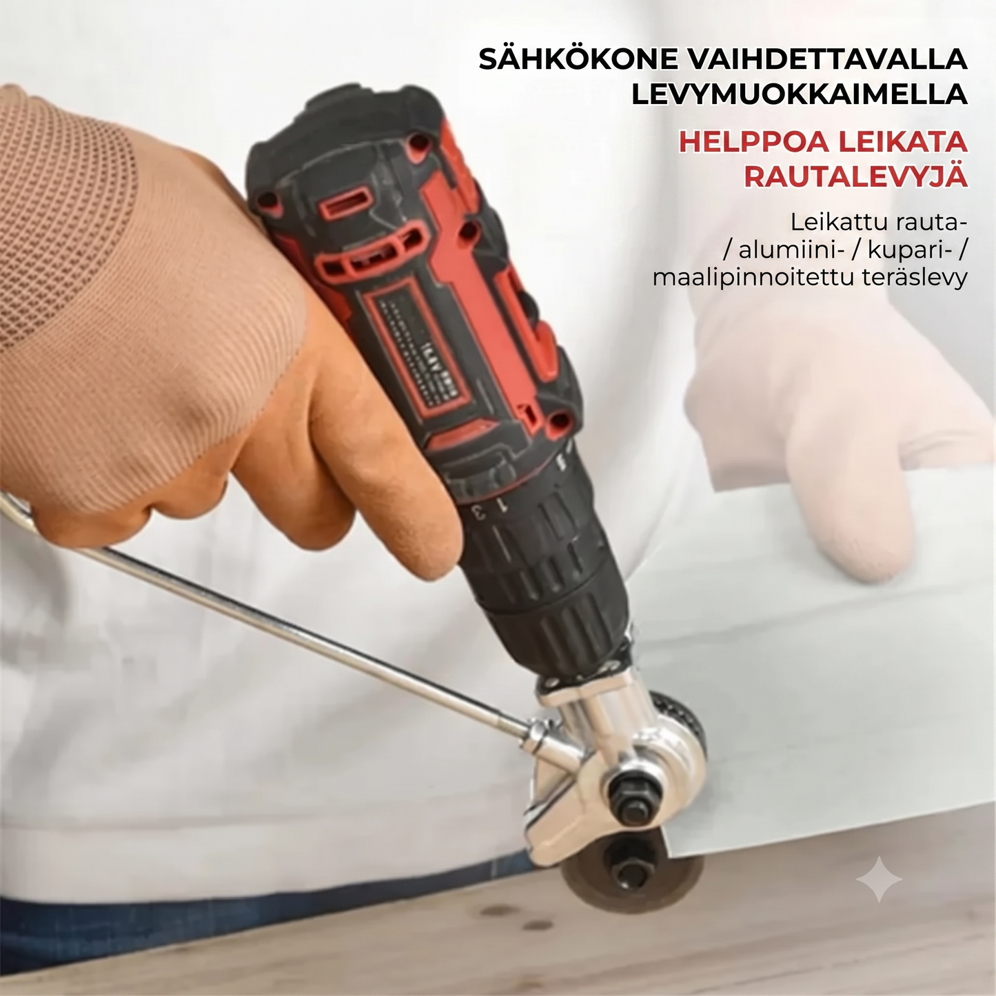 Metallisahisovitus porakoneelle