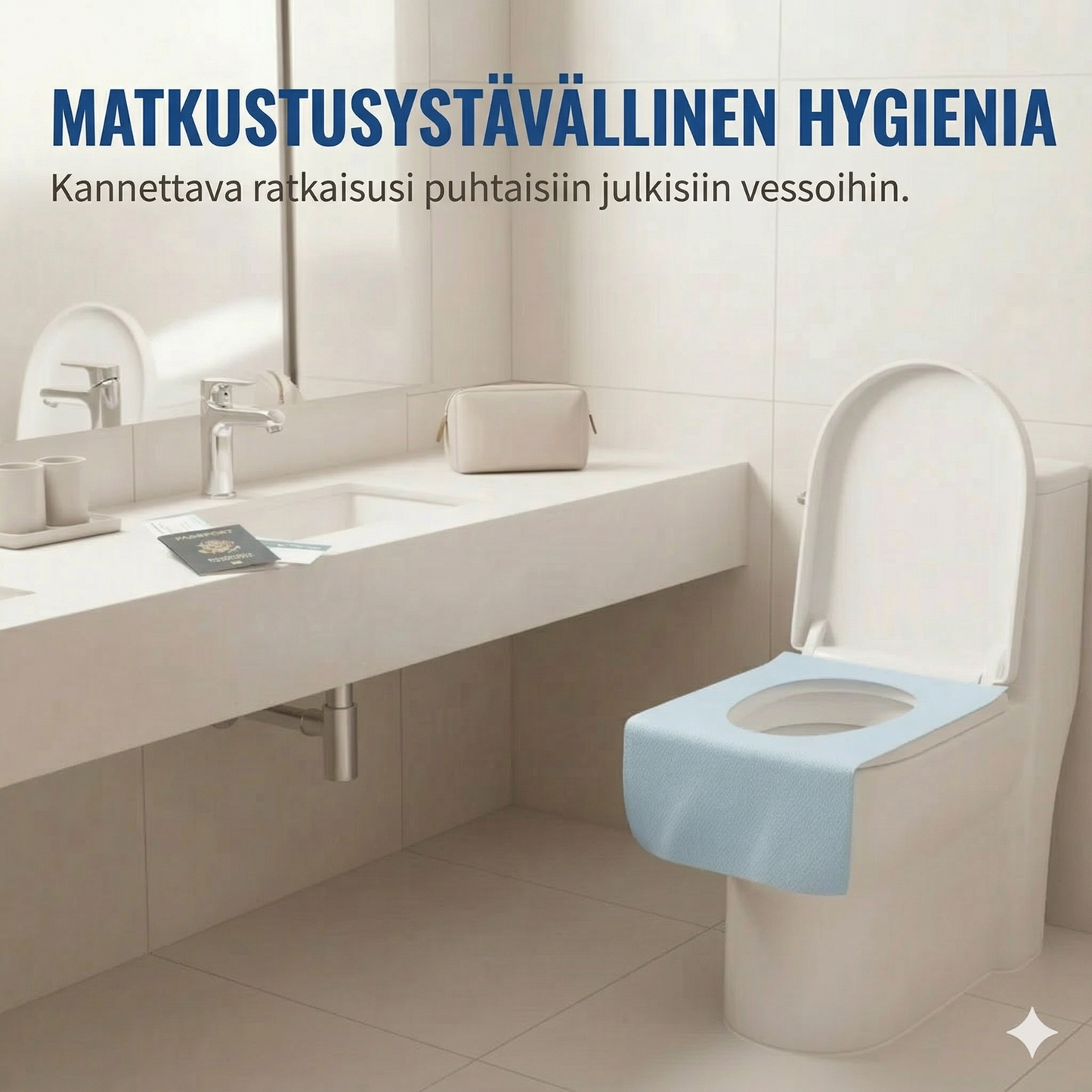 Kertakäyttöiset vedenpitävät wc-istuimen suojat