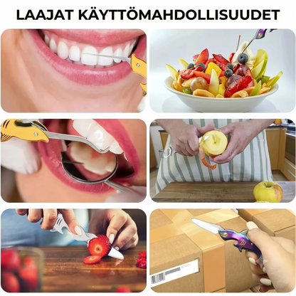 Hai-aiheinen 3-in-1 avaimenperä-monitoimityökalu