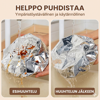 Ammattimaiset alumiinifoliosta valmistetut eristyspussit mikroaaltouunitoiminnolla - 50 kappaleen setti