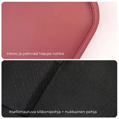 Auton keskikonsolin käsinojan suojus sivutaskuilla