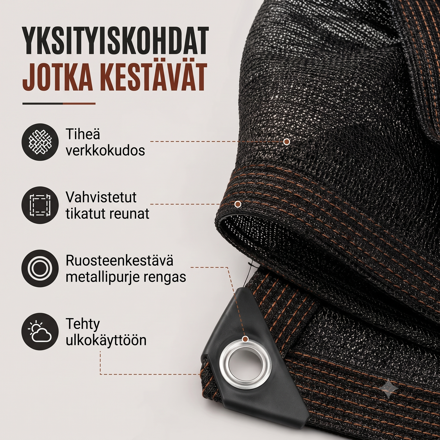Aurinkosuojattu yksityisyysverkko