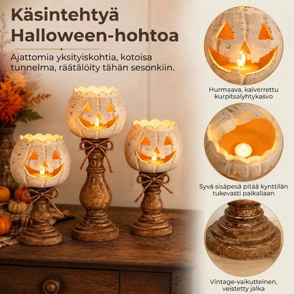 Halloween-kurpitsakynttilänjalka