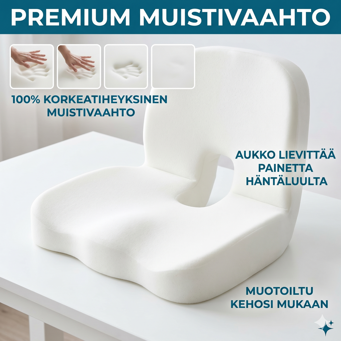 Liukumaton muistivaahtoistuin