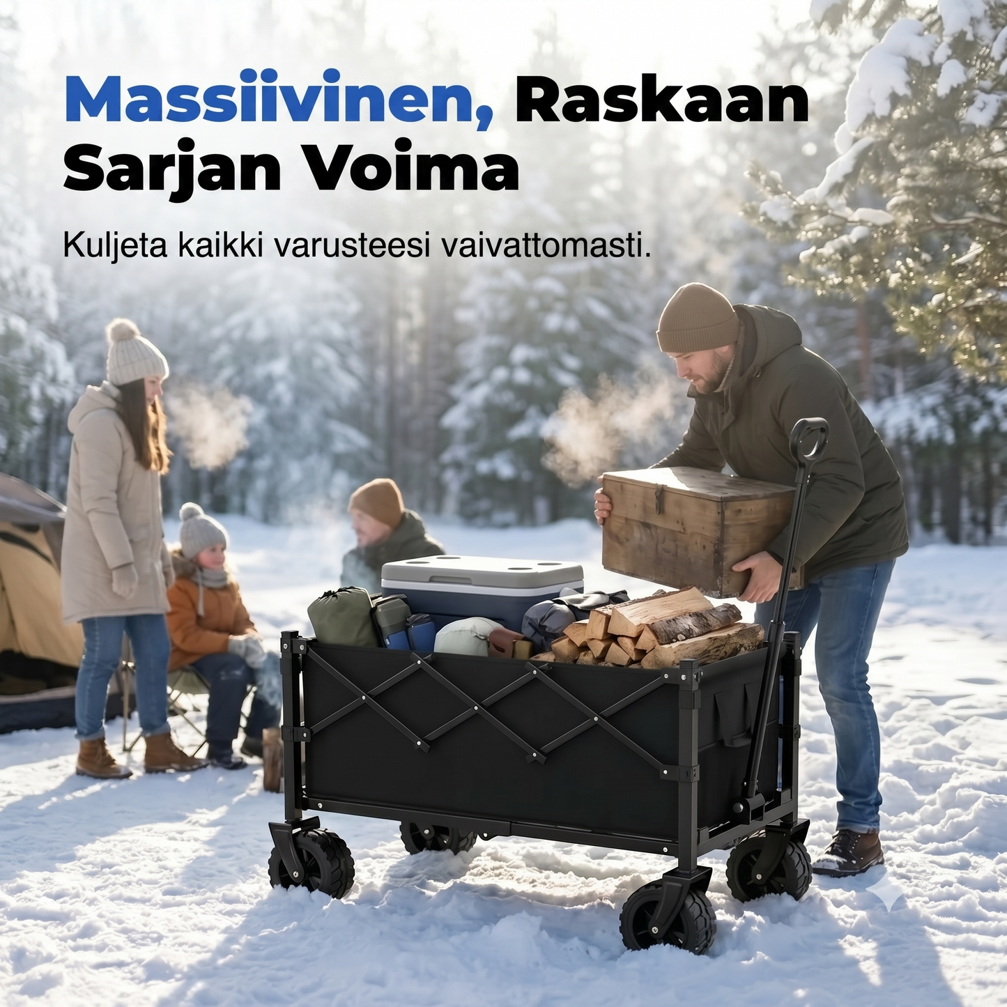 Kokoontaittuva vetokärry