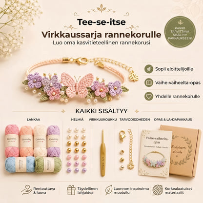 DIY-virkkaussetti rannekorujen tekemiseen