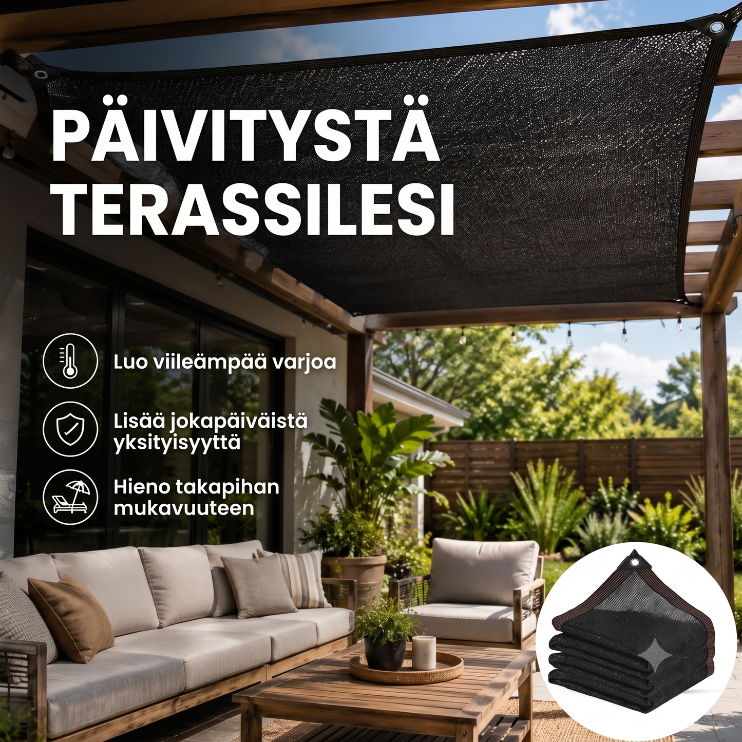 Aurinkosuojattu yksityisyysverkko