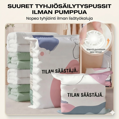 Tyhjiöpussit ilman pumppua