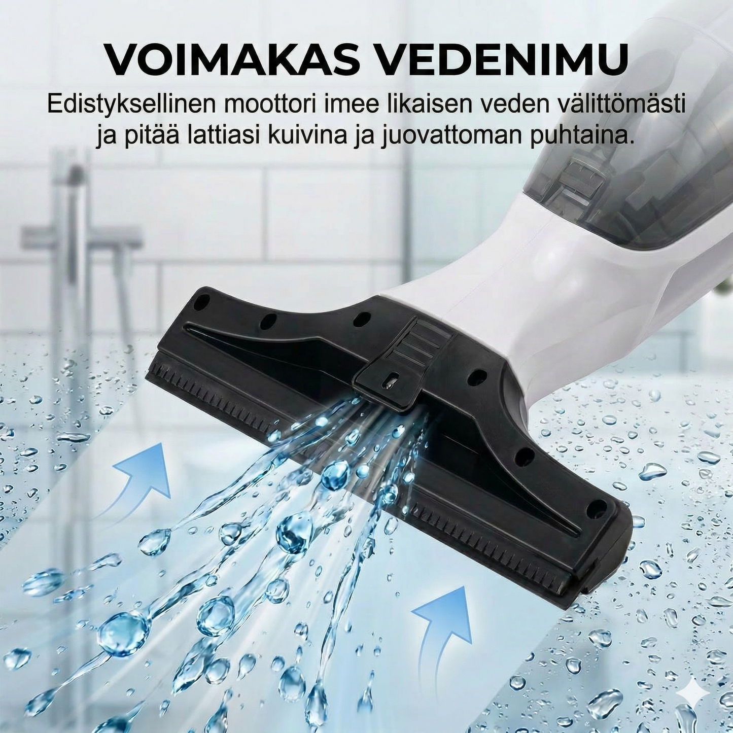 Sähköinen ikkunapesuri jatkovarrella