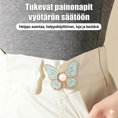 Ei enää valuvia housuja! Irrotettava perhos-solki