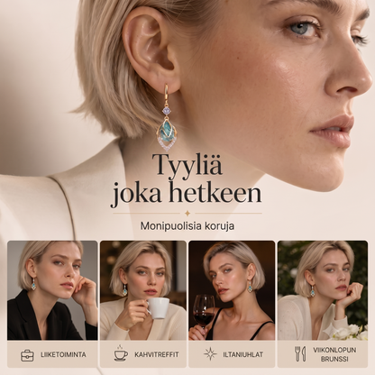 Taivaansiniset roikkuvat korvakorut