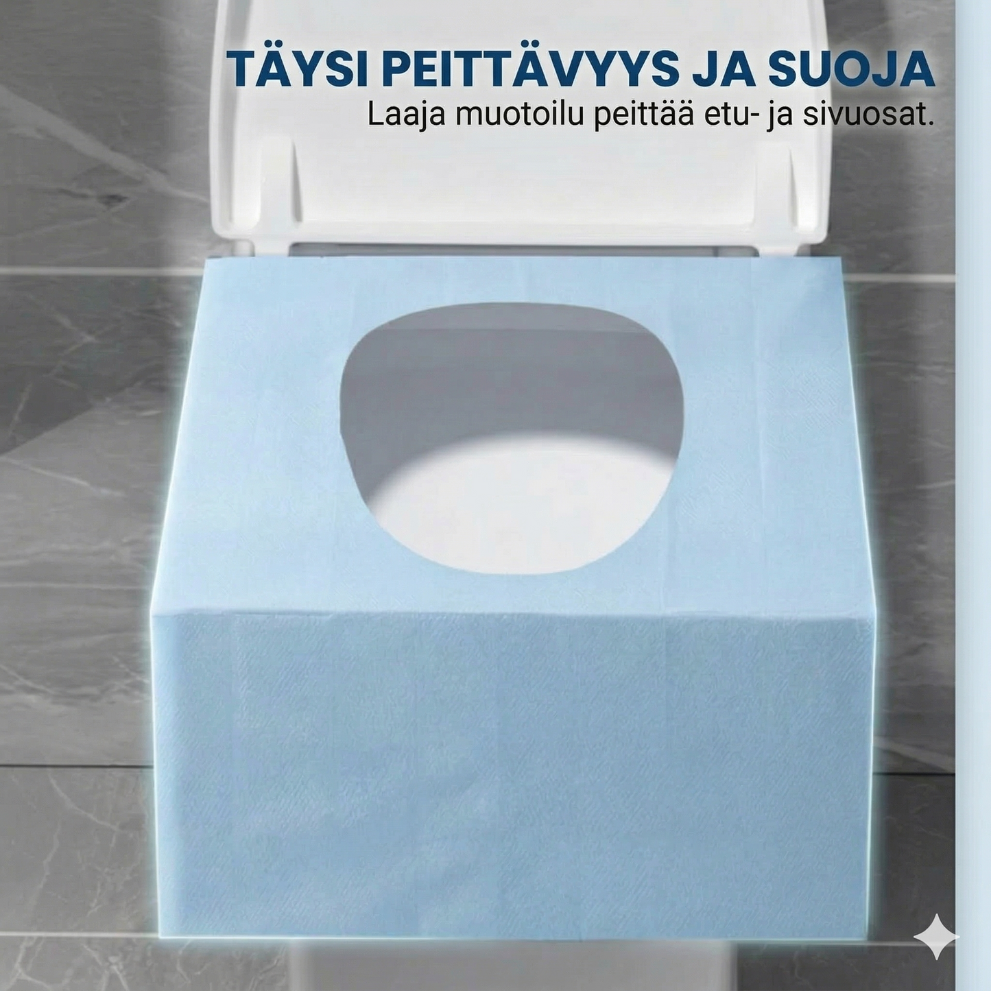 Kertakäyttöiset vedenpitävät wc-istuimen suojat