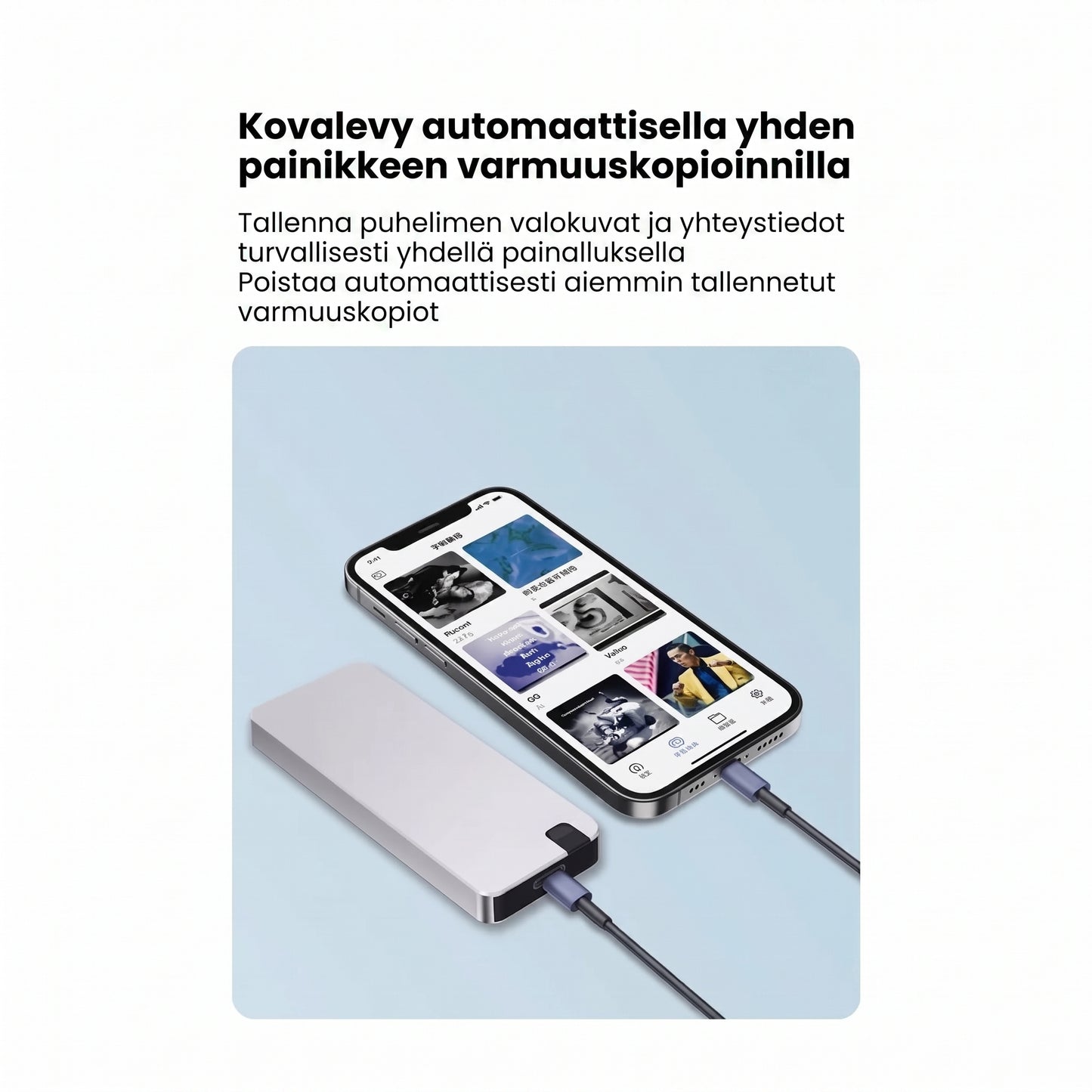 500 Gt USB-muistitikku nopealla ulkoisella tallennuksella