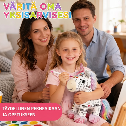 ColorMagic Unicorn pestävä yksisarvis-värityspehmolelu