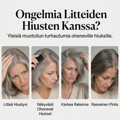 Tuuheuttava persikantuoksuinen hiussuihke hennoille hiuksille