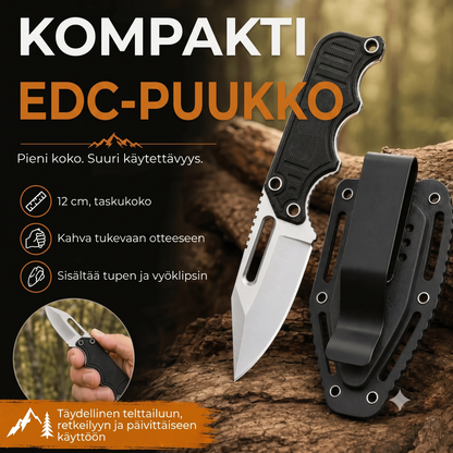 Kompakti monitoiminen taskuveitsi jokapäiväiseen käyttöön ja hätätilanteisiin