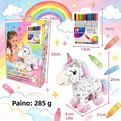 ColorMagic Unicorn pestävä yksisarvis-värityspehmolelu