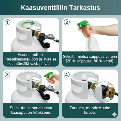 Yleismallinen propaanisäiliön mittari 5–40 paunan nestekaasusäiliöille