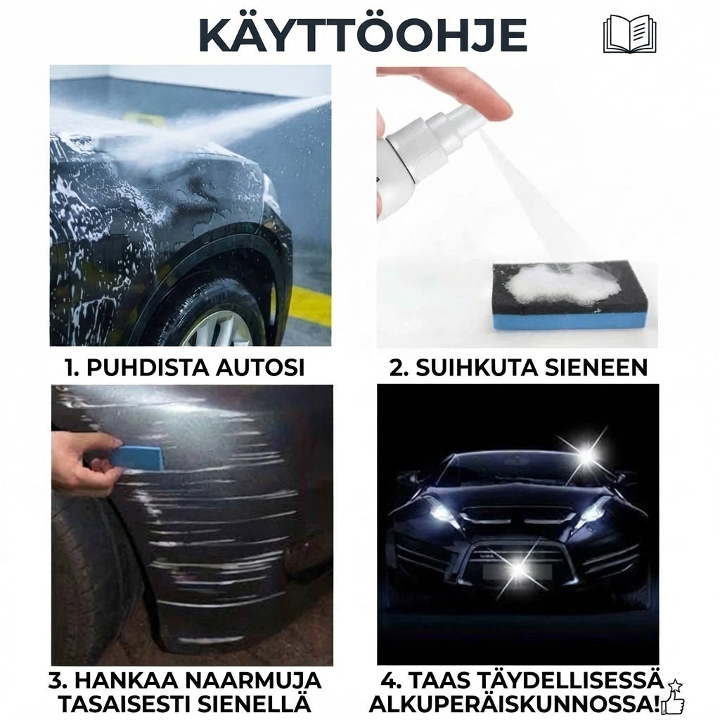 Auton naarmujenpoistosuihke 100 ml