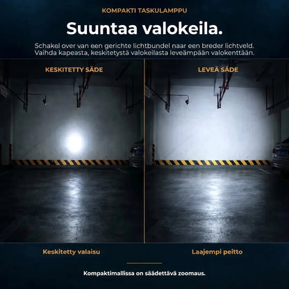 Alumiininen baseballmaila taskulampulla