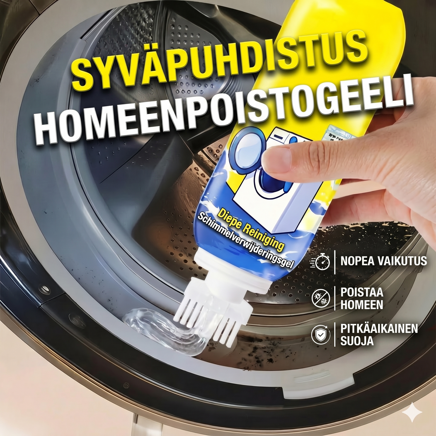 Syväpuhdistava homeenpoistogeeli
