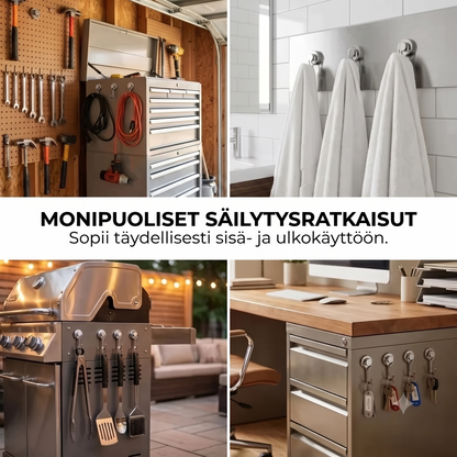 Sarja 2 magneettista kääntyvää koukkua